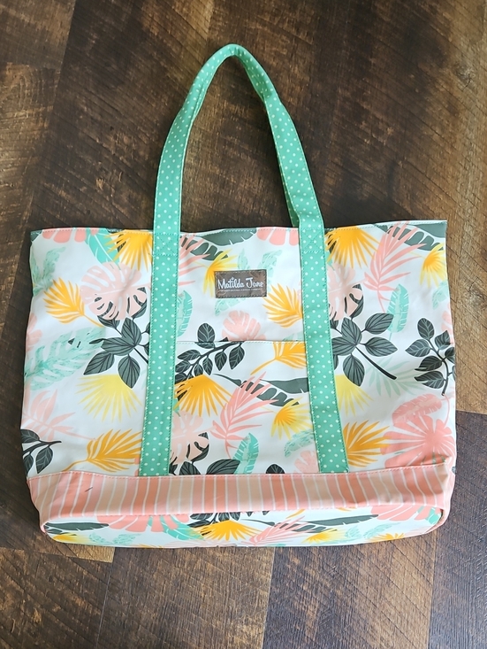 Matilda Jane Handbags - Matilda Jane Coral, Mint & Yellow Tropical Tote